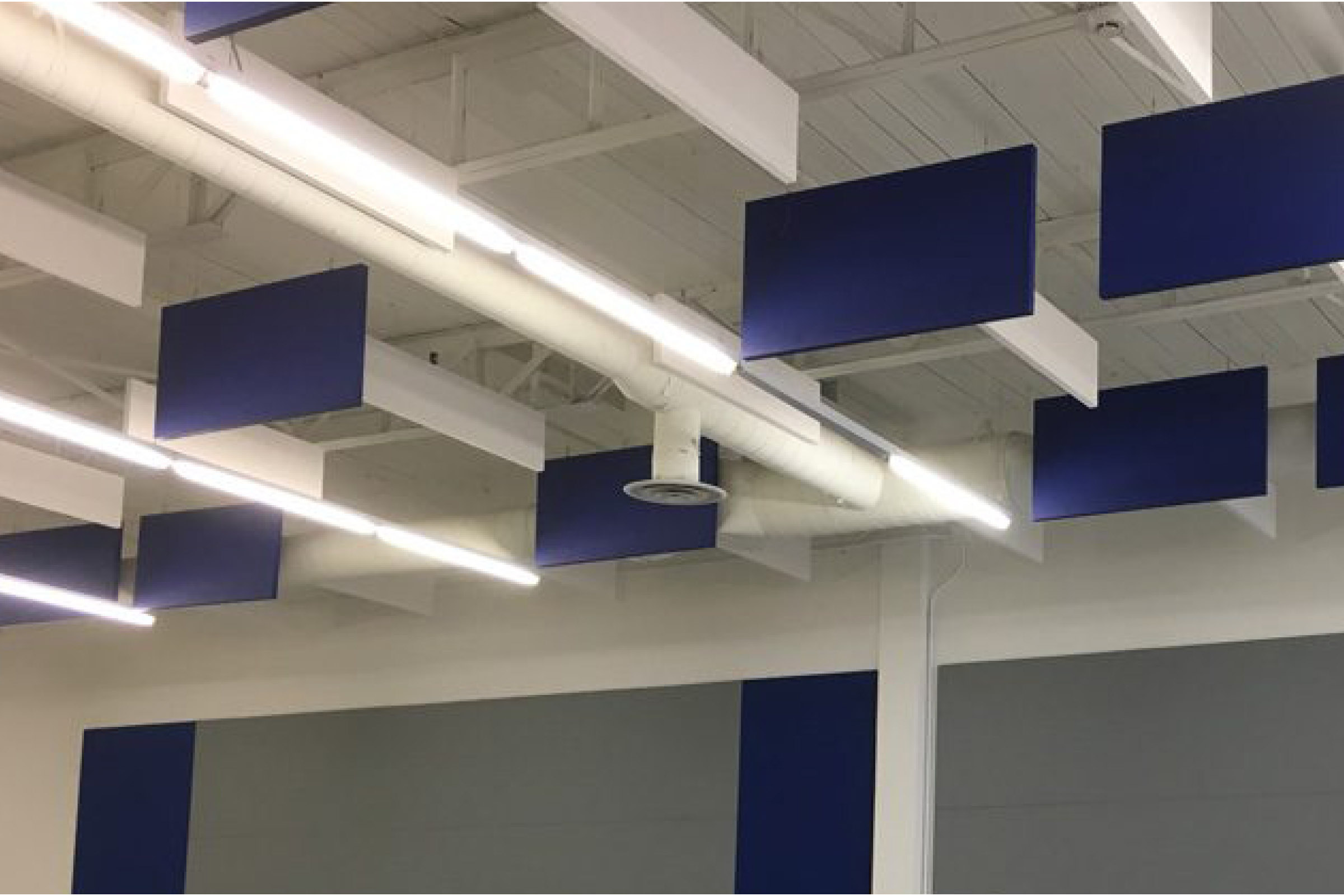 Primacoustic Baffles in a classroom