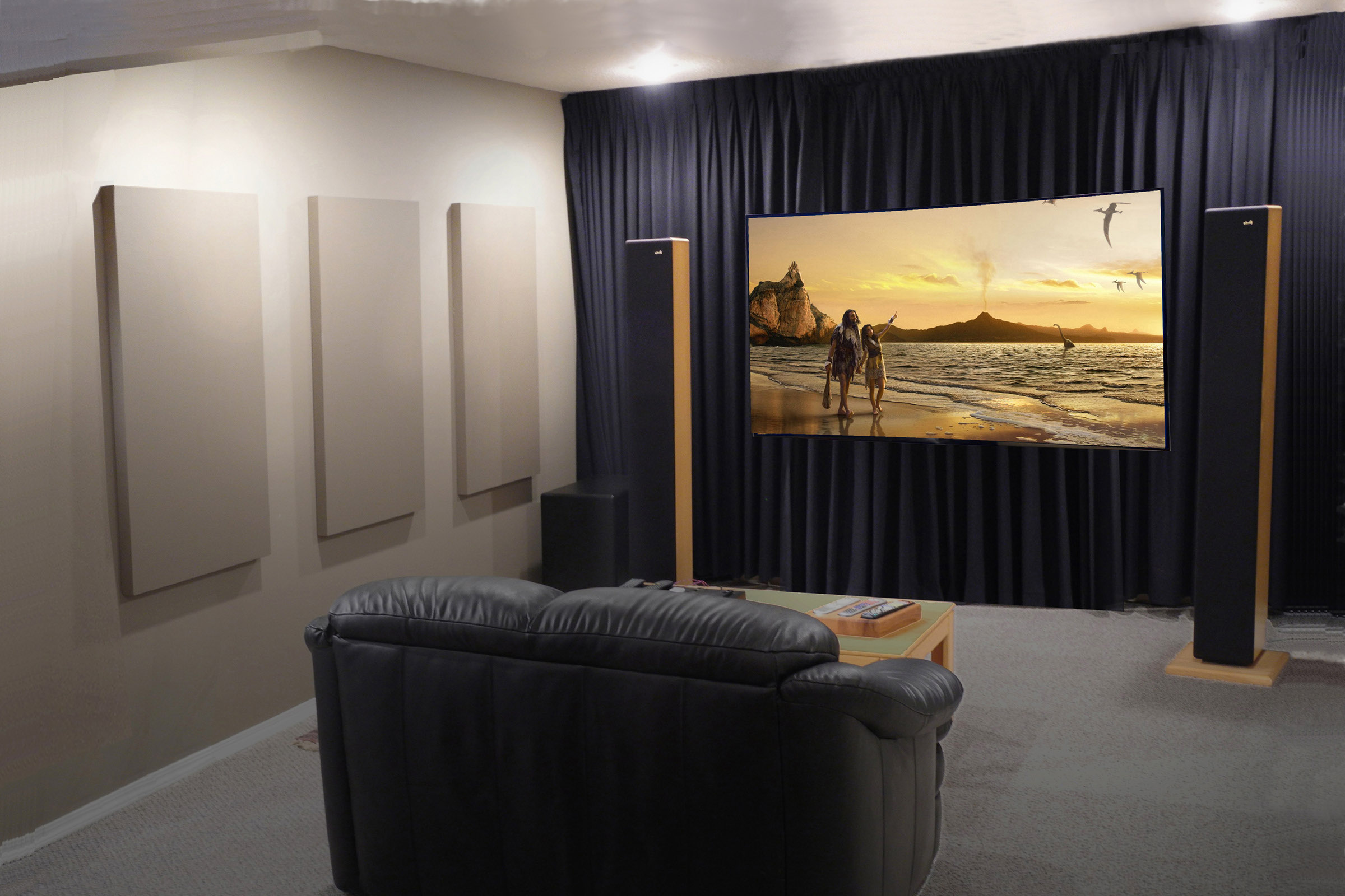 Primacoustic Broadway Wall Panels in a Home Theatre