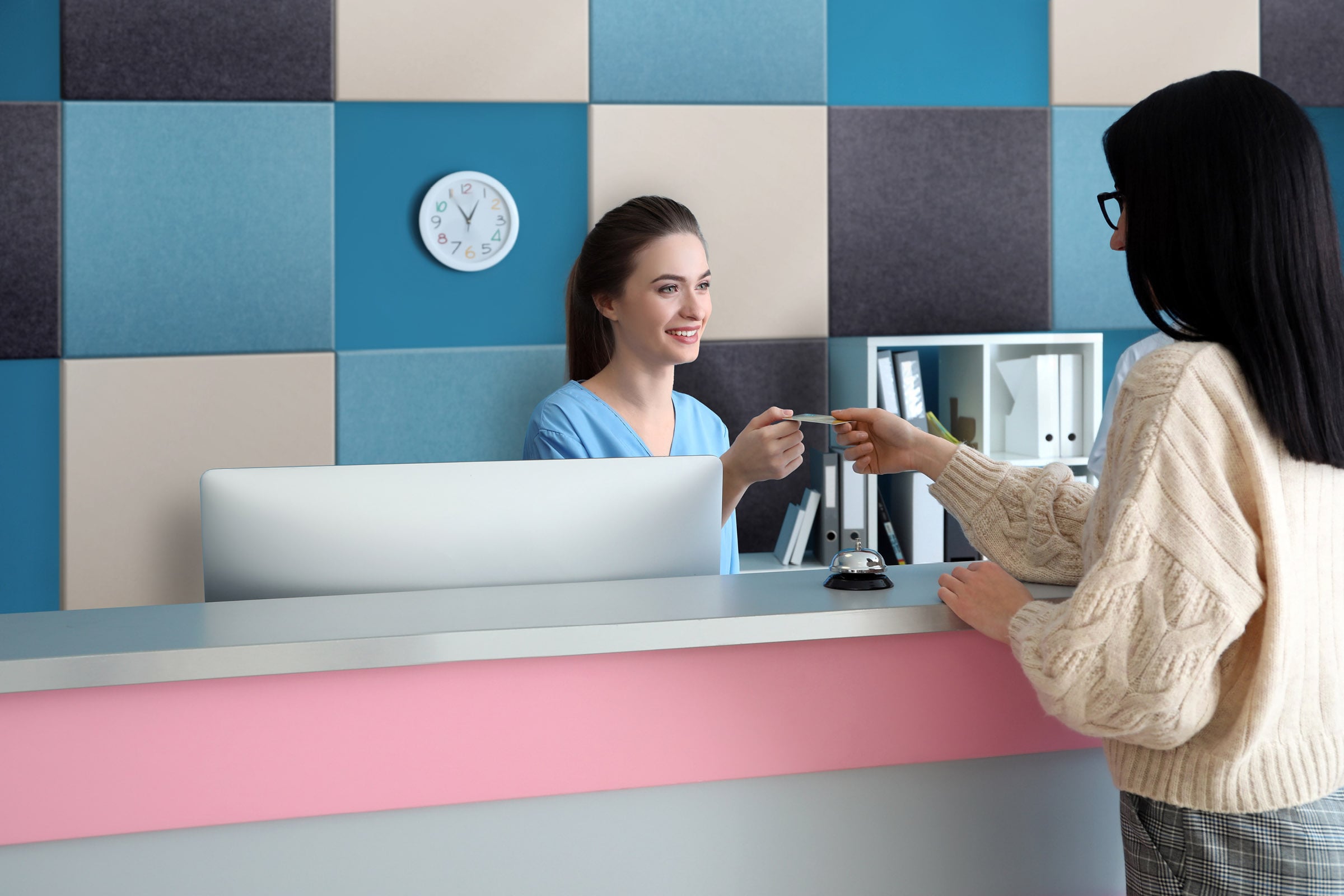 EcoScapes Acoustic Panels in a medical office