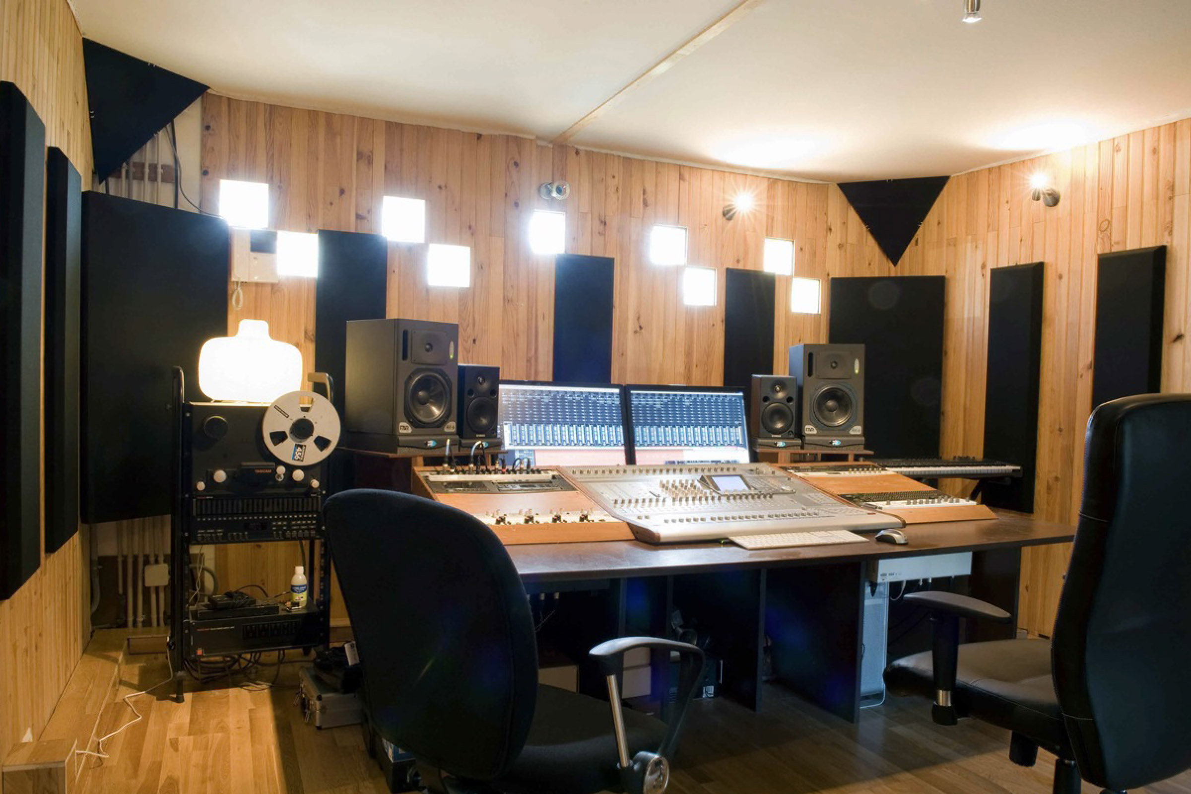 Primacoustic London Bass Trap in a Recording Studio