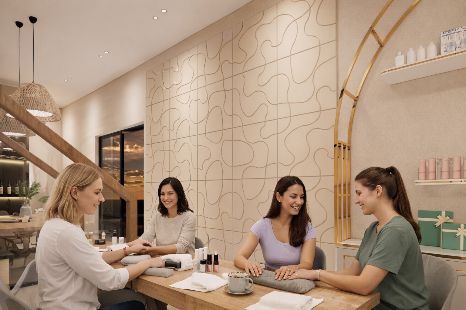 Salon With People Copy